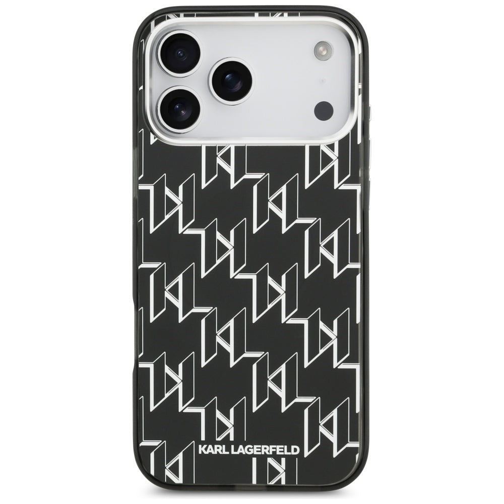Karl Lagerfeld IML KL Monogram MagSafe Dėklas skirtas iPhone 17 Pro Max - Juoda -- iPhone 17 Pro Max