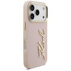 Karl Lagerfeld Karl Script Logo iPhone 17 Pro Dėklas - Rožinė -- iPhone 17 Pro