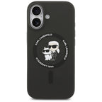 Karl Lagerfeld MagSafe dėklas iPhone 17 – juodas