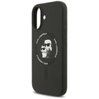 Karl Lagerfeld MagSafe dėklas iPhone 17 – juodas