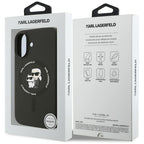 Karl Lagerfeld MagSafe dėklas iPhone 17 – juodas