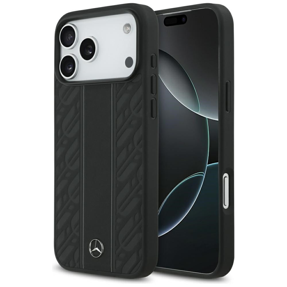 Mercedes-Benz odinis MagSafe dėklas iPhone 17 Pro Max – juodas