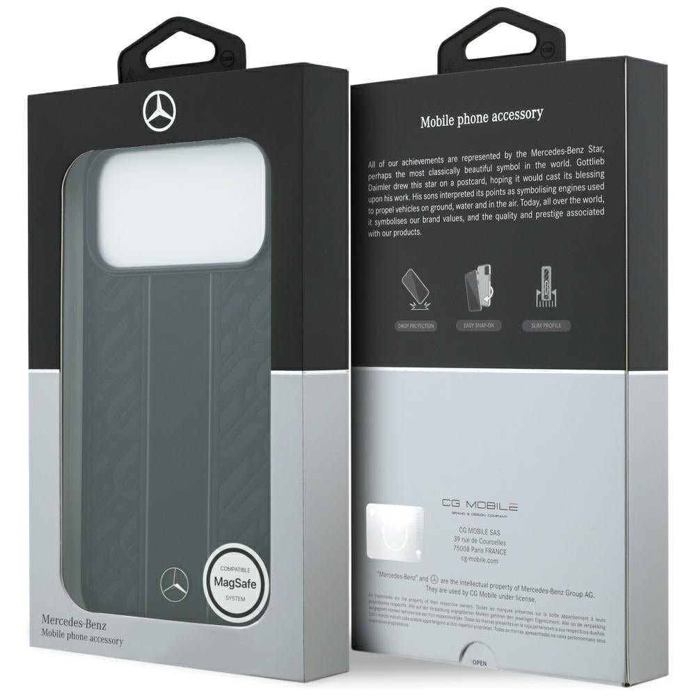Mercedes-Benz odinis MagSafe dėklas iPhone 17 Pro Max – juodas