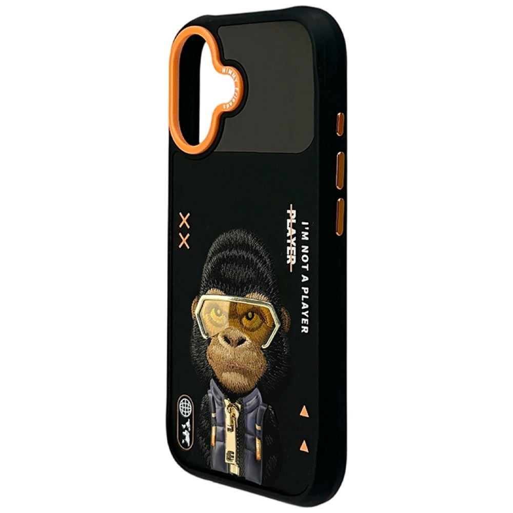 Nimmy Cool&Cute 2.0 Gorilla dėklas iPhone 17 – juodas