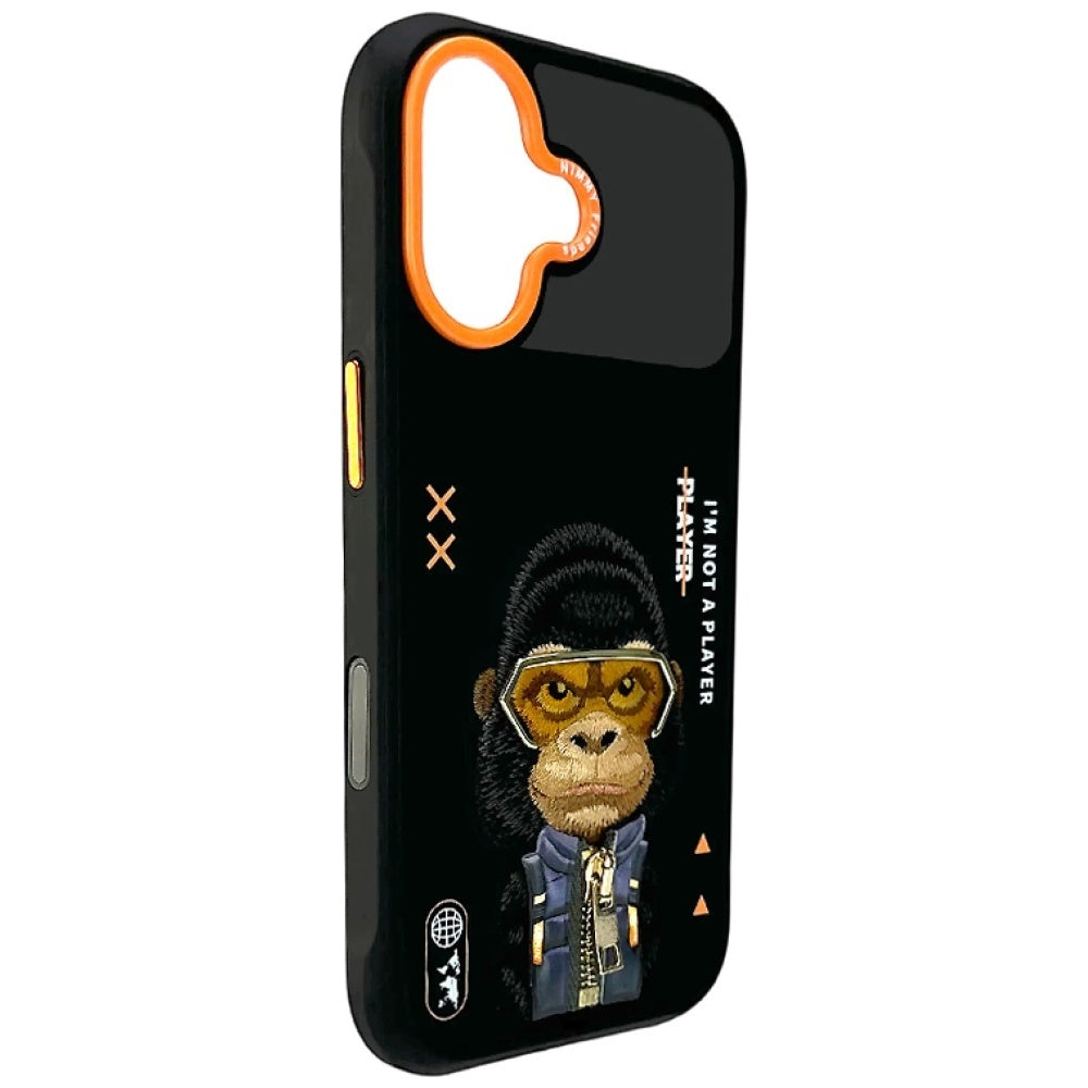 Nimmy Cool&Cute 2.0 Gorilla dėklas iPhone 17 – juodas
