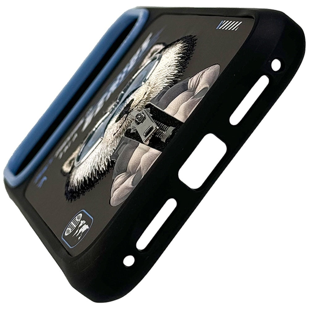 Nimmy Cool&Cute 2.0 Wolf dėklas iPhone 17 Pro Max – juodas -- iPhone 17 Pro Max