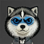 Nimmy Cool&Cute 2.0 Wolf dėklas iPhone 17 Pro Max – juodas -- iPhone 17 Pro Max