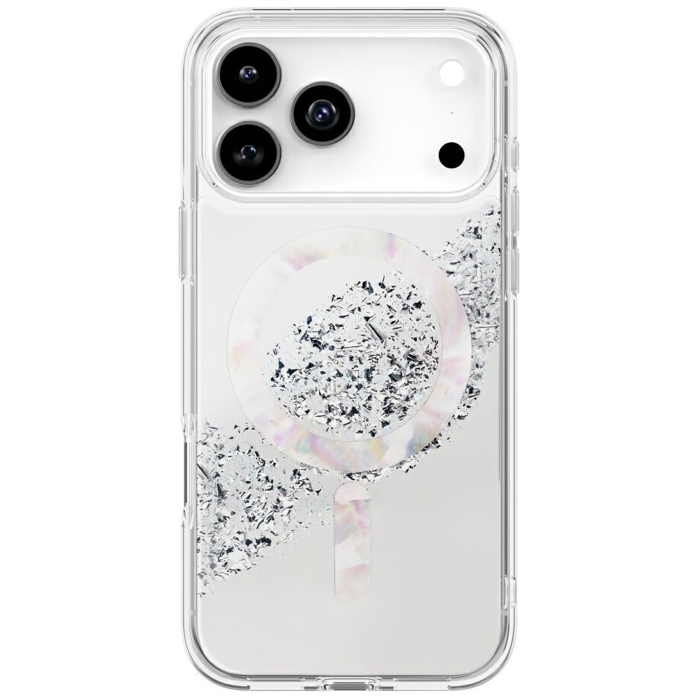 Uniq Coehl Crystelle dėklas iPhone 17 Pro Max Magnetic Charging - sidabrinis