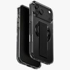 Uniq Heldro Air dėklas iPhone 17 Pro Max su Magclick – juodas -- iPhone 17 Pro Max