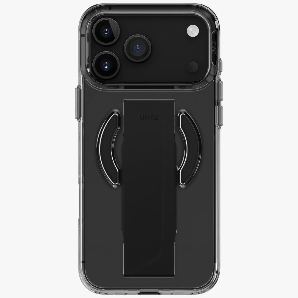 Uniq Heldro Air dėklas iPhone 17 Pro Max su Magclick – juodas -- iPhone 17 Pro Max