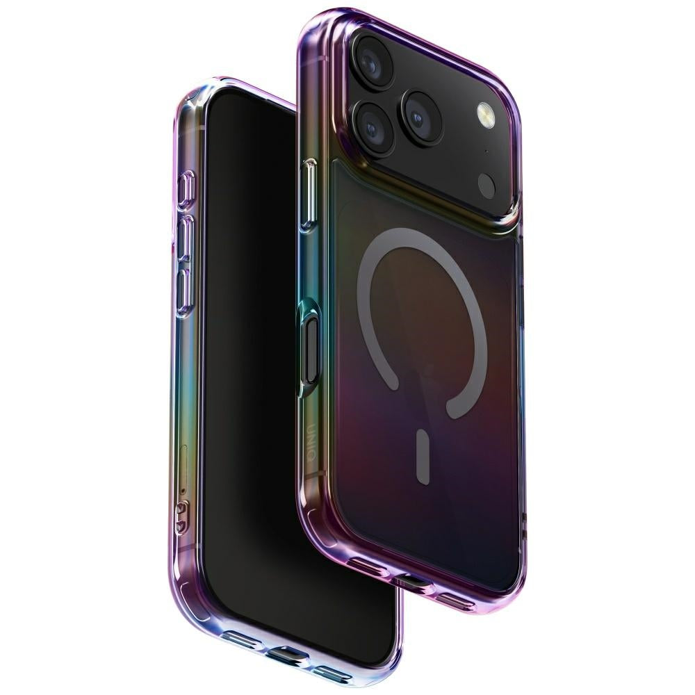Uniq Iridescia Case skirta iPhone 17 Pro Magclick Charging – daugiaspalvis -- Cell phone cases and covers