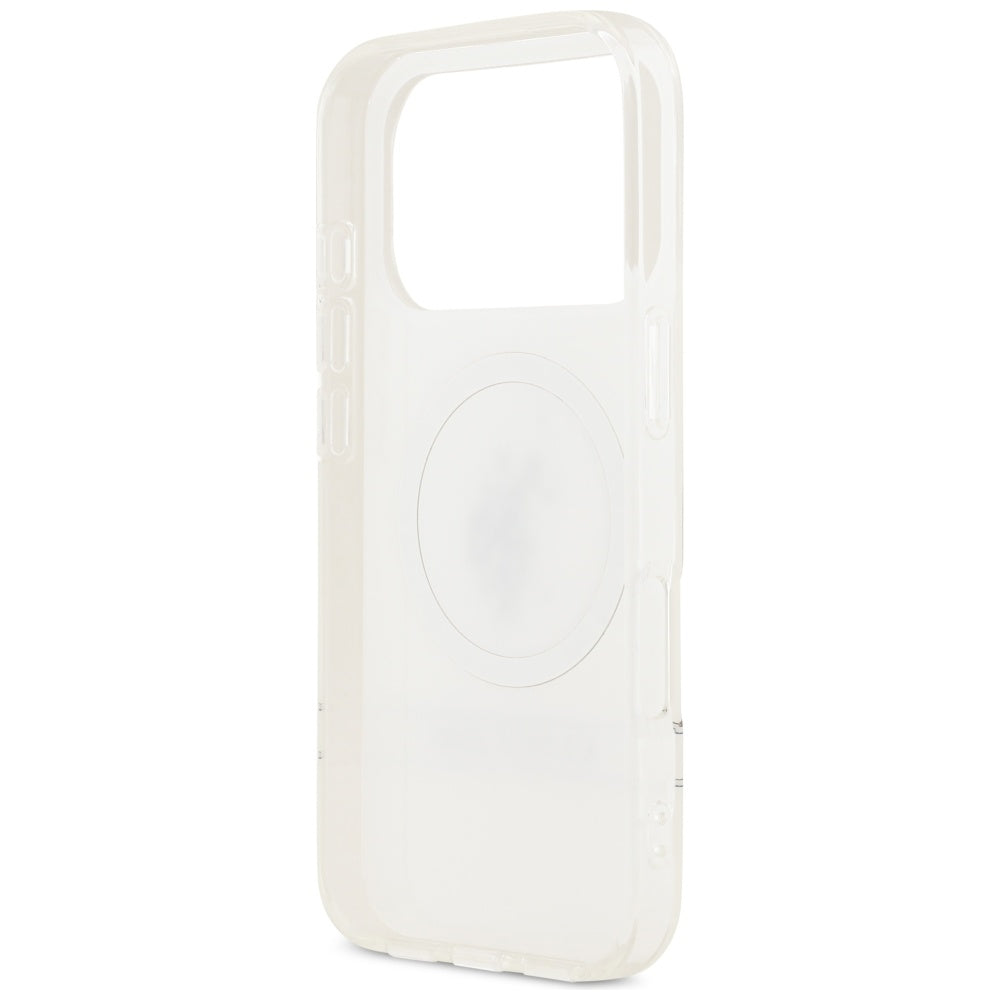 U.S. Polo MagSafe dėklas iPhone 17 Pro – baltas