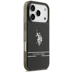 U.S. Polo Assn. MagSafe dėklas iPhone 17 Pro – juodas