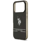 U.S. Polo Assn. MagSafe dėklas iPhone 17 Pro – juodas