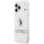 U.S. Polo Assn. MagSafe dėklas iPhone 17 Pro Max – baltas