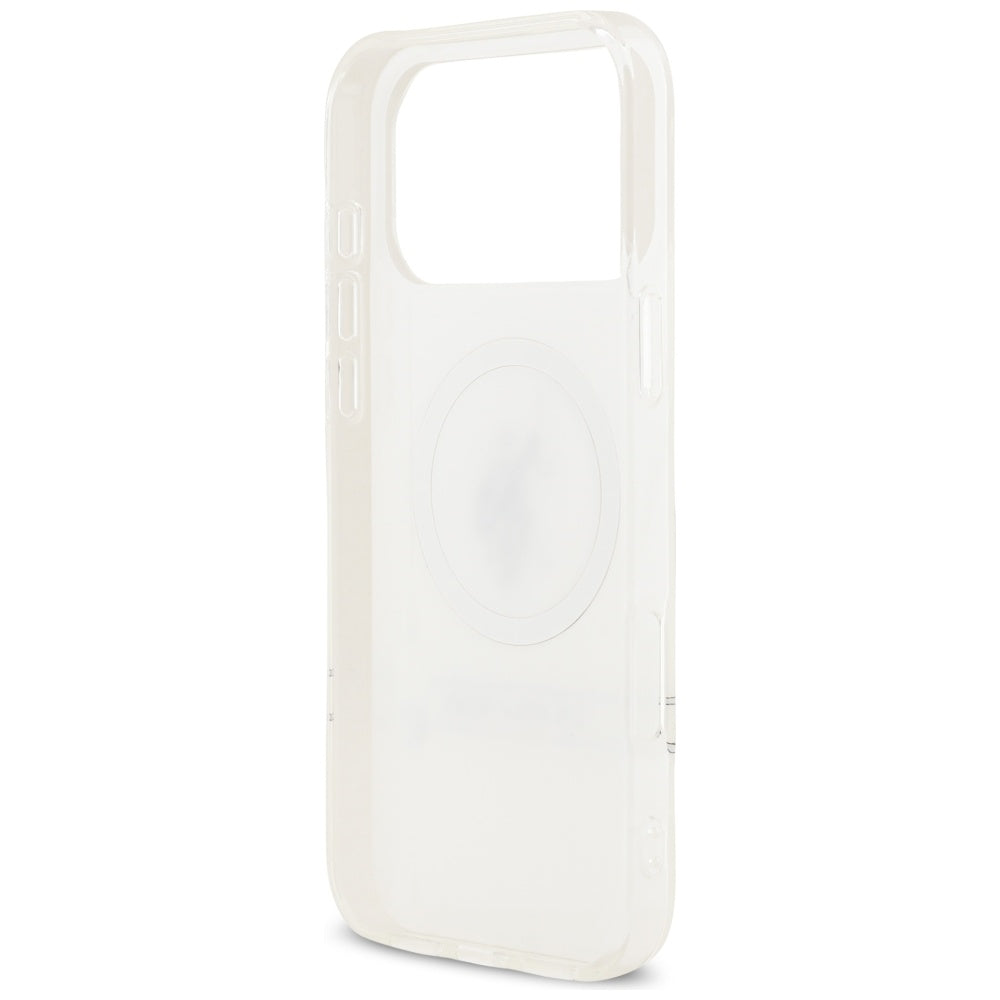 U.S. Polo Assn. MagSafe dėklas iPhone 17 Pro Max – baltas