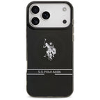 U.S. Polo MagSafe dėklas iPhone 17 Pro Max – juodas
