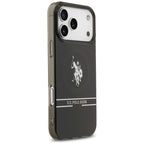 U.S. Polo MagSafe dėklas iPhone 17 Pro Max – juodas