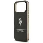 U.S. Polo MagSafe dėklas iPhone 17 Pro Max – juodas