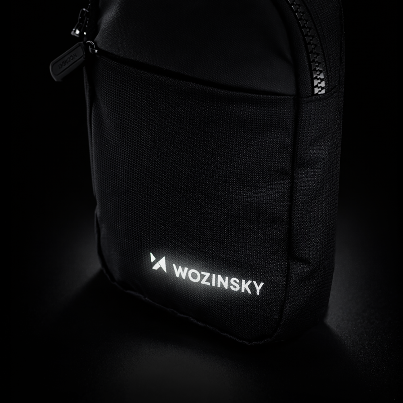 Wozinsky WMS-W1 Unisex Mini Pečių Krepšys Neperlaidus Vandeniui su Dviem Dalimis Telefonui - Juodas -- Bicycle Bags