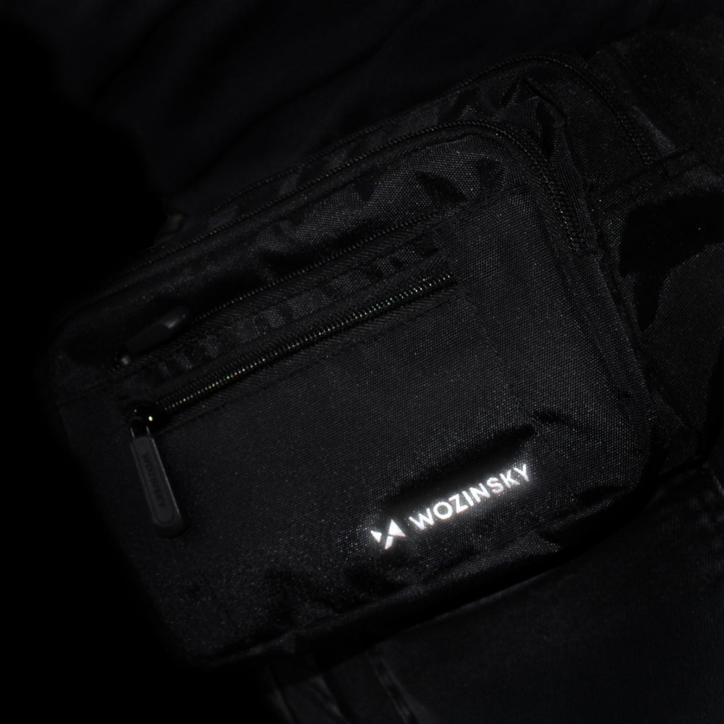 Wozinsky WSB-W1 unisex pečių krepšys su reguliuojama apykaklė, neperlaidus vandeniui - juodas -- Bicycle Bags