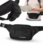 Wozinsky WSB-W1 unisex pečių krepšys su reguliuojama apykaklė, neperlaidus vandeniui - juodas -- Bicycle Bags