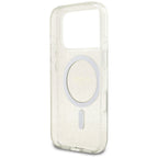 Guess IML Glitter Pearl Strap MagSafe dėklas skirtas iPhone 17 Pro - skaidrus -- iPhone 17 Pro