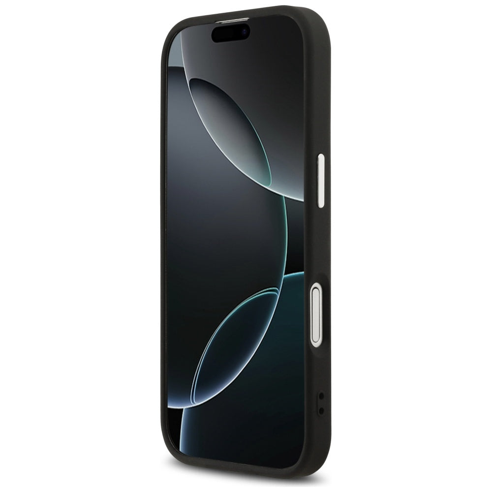 Karl Lagerfeld Choupette Pin MagSafe dėklas telefonui iPhone 17 - juodas -- iPhone 17
