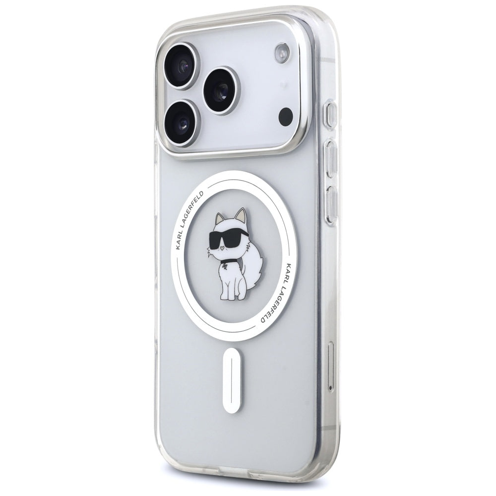 Karl Lagerfeld IML Choupette MagSafe dėklas Apple iPhone 17 Pro Max - skaidri -- iPhone 17 Pro Max