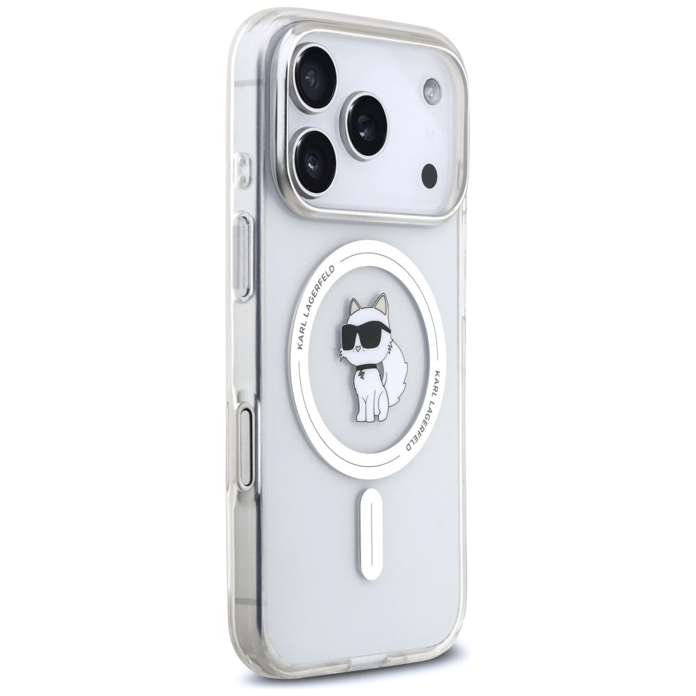 Karl Lagerfeld IML Choupette MagSafe dėklas Apple iPhone 17 Pro Max - skaidri -- iPhone 17 Pro Max