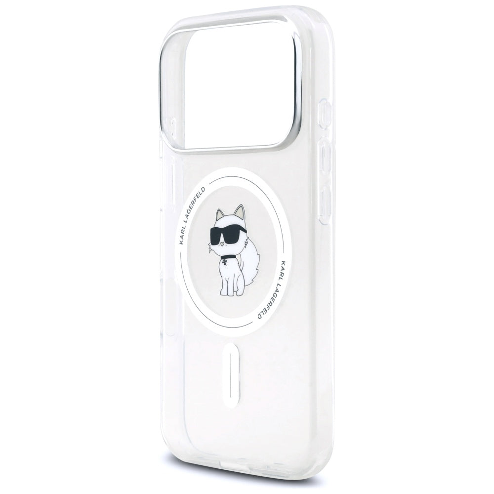 Karl Lagerfeld IML Choupette MagSafe dėklas Apple iPhone 17 Pro Max - skaidri -- iPhone 17 Pro Max