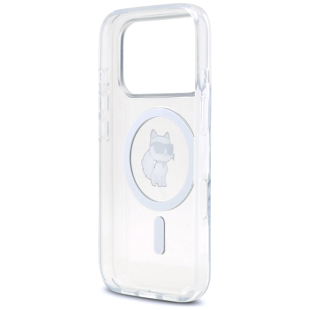 Karl Lagerfeld IML Choupette MagSafe dėklas Apple iPhone 17 Pro Max - skaidri -- iPhone 17 Pro Max