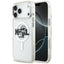 Karl Lagerfeld IML Glitter Karl & Choupette Sketch Logo MagSafe Dėklas skirtas iPhone 17 Pro Max - Skaidrus -- iPhone 17...