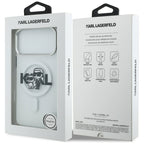 Karl Lagerfeld IML Glitter Karl & Choupette Sketch Logo MagSafe Dėklas skirtas iPhone 17 Pro Max - Skaidrus -- iPhone 17...