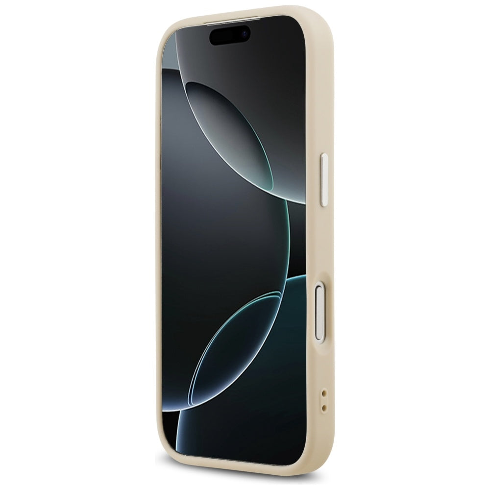 Karl Lagerfeld MagSafe dėklas iPhone 17 Pro – smėlio