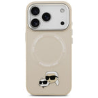 Karl Lagerfeld MagSafe dėklas iPhone 17 Pro Max – smėlinis -- iPhone 17 Pro Max
