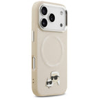 Karl Lagerfeld MagSafe dėklas iPhone 17 Pro Max – smėlinis -- iPhone 17 Pro Max