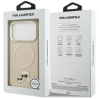 Karl Lagerfeld MagSafe dėklas iPhone 17 Pro Max – smėlinis -- iPhone 17 Pro Max