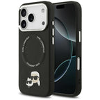 Karl Lagerfeld MagSafe dėklas iPhone 17 Pro Max – juodas