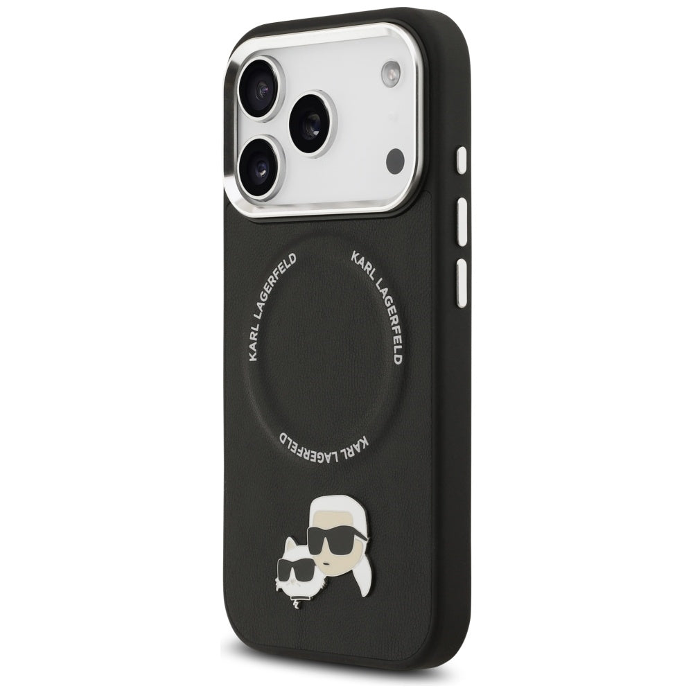 Karl Lagerfeld MagSafe dėklas iPhone 17 Pro Max – juodas