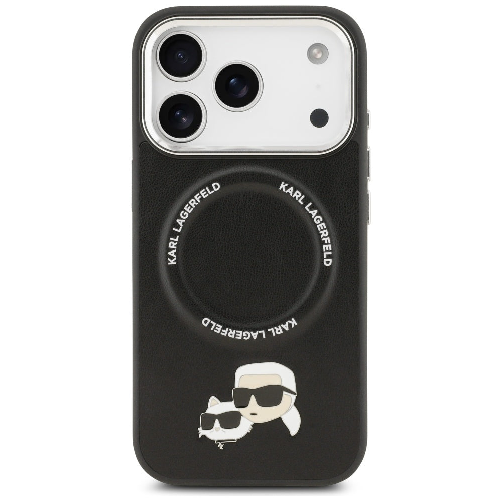 Karl Lagerfeld MagSafe dėklas iPhone 17 Pro Max – juodas