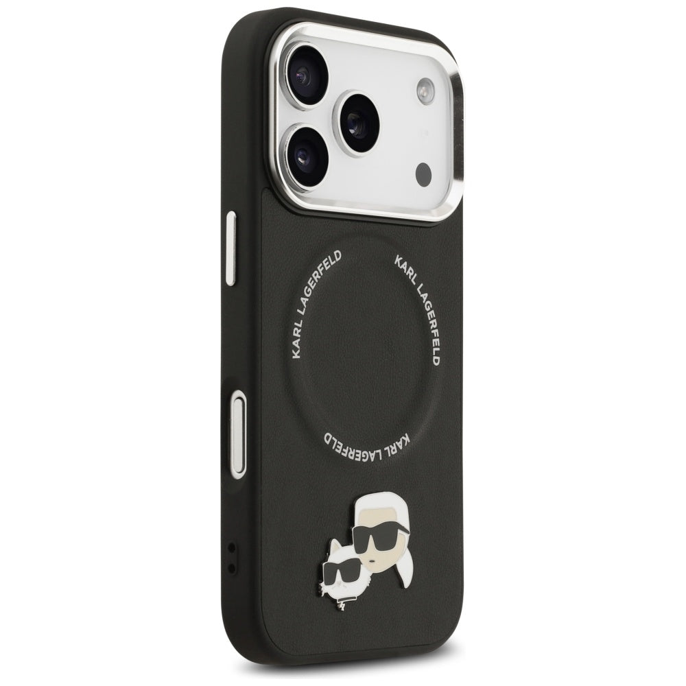 Karl Lagerfeld MagSafe dėklas iPhone 17 Pro Max – juodas