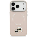 Karl Lagerfeld MagSafe dėklas iPhone 17 Pro – rožinis