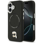 Karl Lagerfeld Karl Pin MagSafe dėklas skirtas iPhone 17 - juodas -- iPhone 17