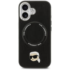 Karl Lagerfeld Karl Pin MagSafe dėklas skirtas iPhone 17 - juodas -- iPhone 17