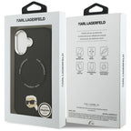 Karl Lagerfeld Karl Pin MagSafe dėklas skirtas iPhone 17 - juodas -- iPhone 17