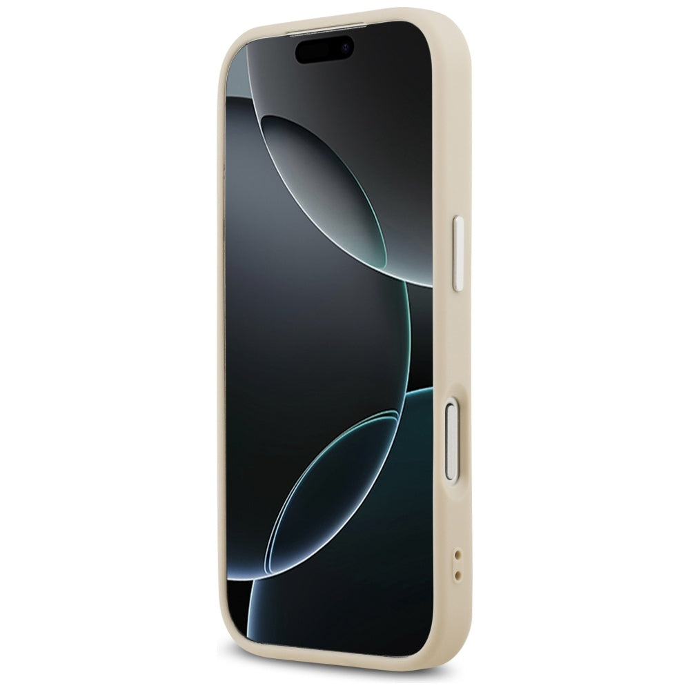Karl Lagerfeld MagSafe dėklas iPhone 17 Pro – smėlio