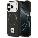 Karl Lagerfeld MagSafe dėklas iPhone 17 Pro – juodas -- iPhone 17 Pro