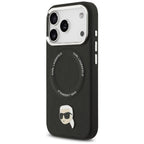 Karl Lagerfeld MagSafe dėklas iPhone 17 Pro – juodas -- iPhone 17 Pro