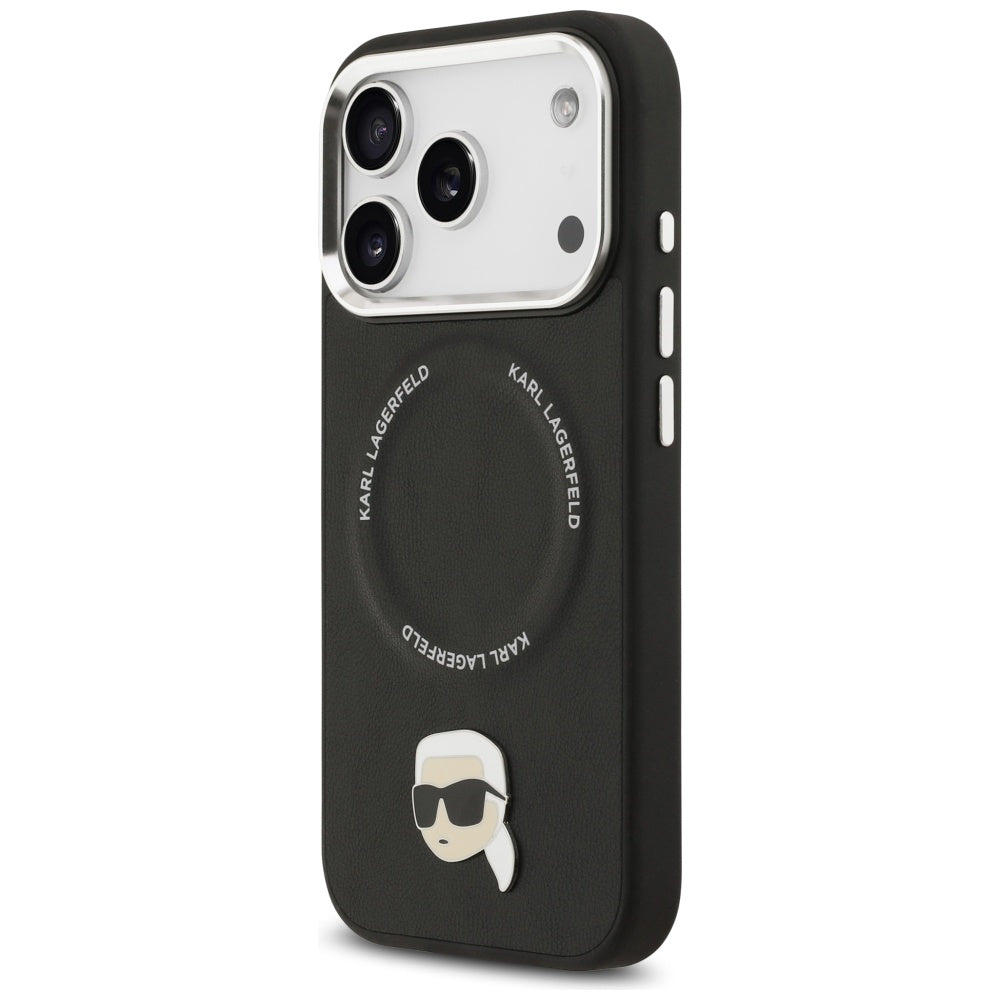 Karl Lagerfeld MagSafe dėklas iPhone 17 Pro – juodas -- iPhone 17 Pro